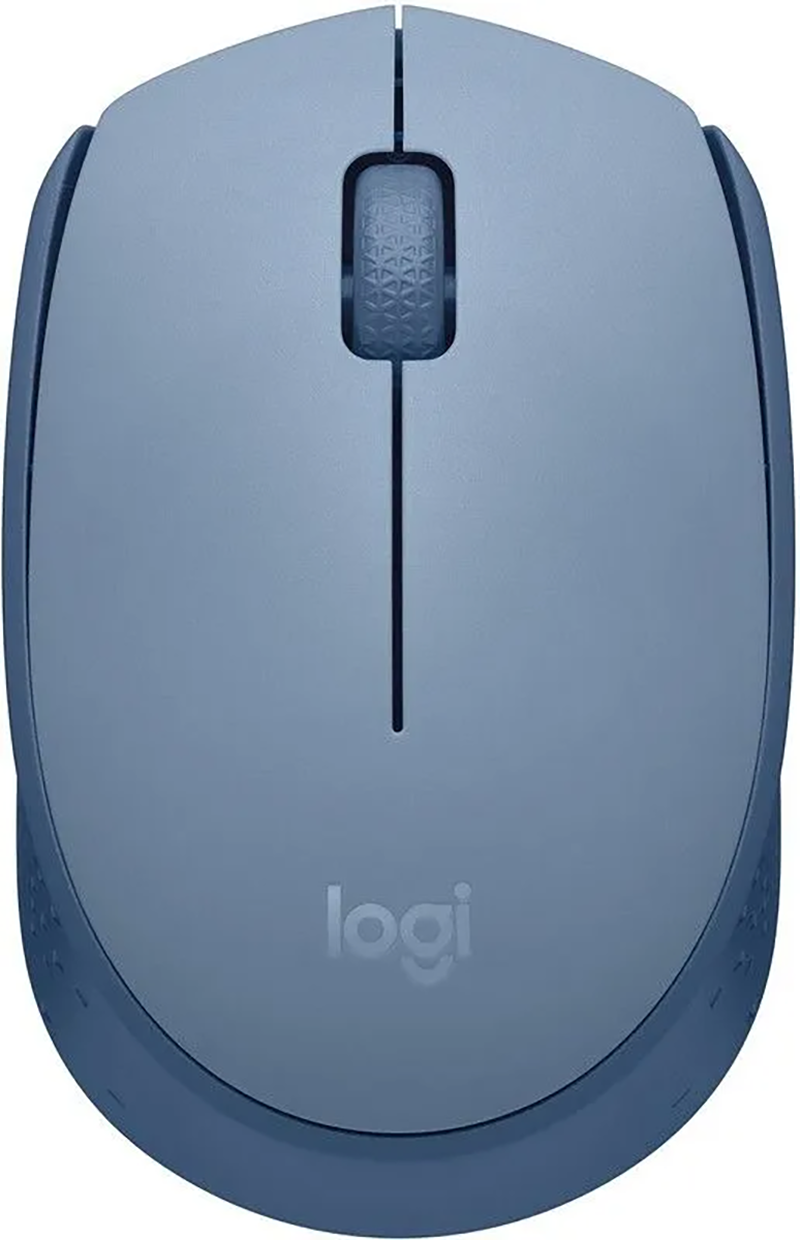 Мышь компьютерная Logitech M171 беспроводная оптическая синяя с серым 910-006866 99000₽