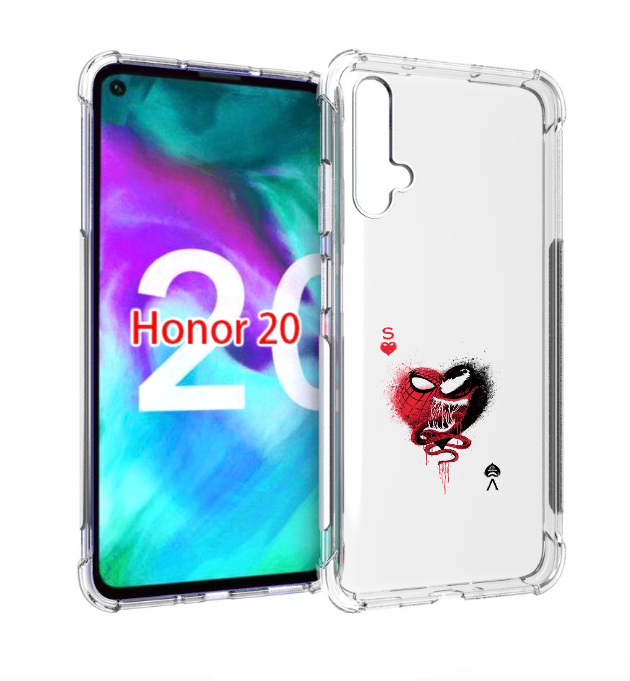 

Чехол бампер MyPads Веном для Honor 20., Прозрачный, Tocco