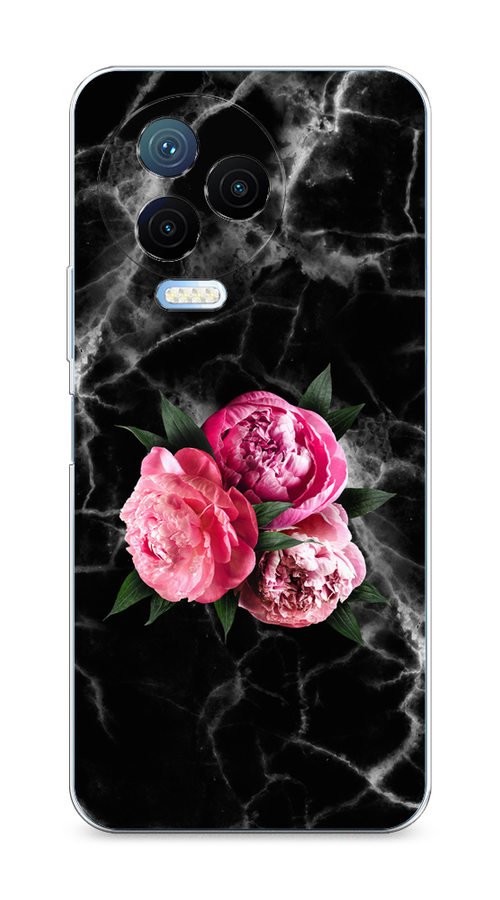 

Чехол на Infinix Note 12 Pro 4G/Note 12 2023 "Букет на черном мраморе", Черный;серый;розовый;зеленый;белый, 3102250-1