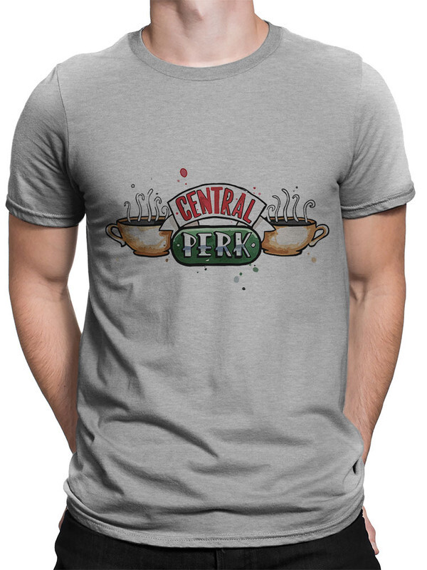 фото Футболка мужская design heroes сериал друзья - central perk серая 2xl