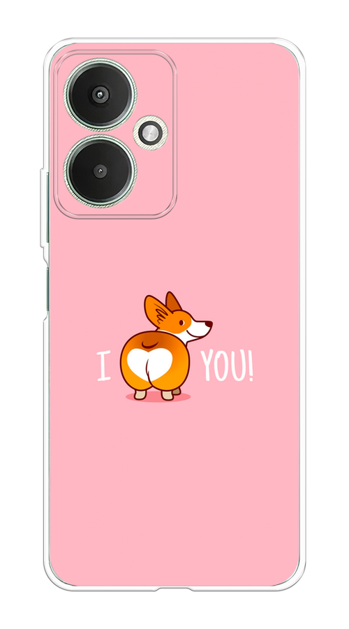 

Чехол на Xiaomi Redmi 13C 5G/Redmi 13R 5G/Poco M6 5G "Корги I love you", 321450-1