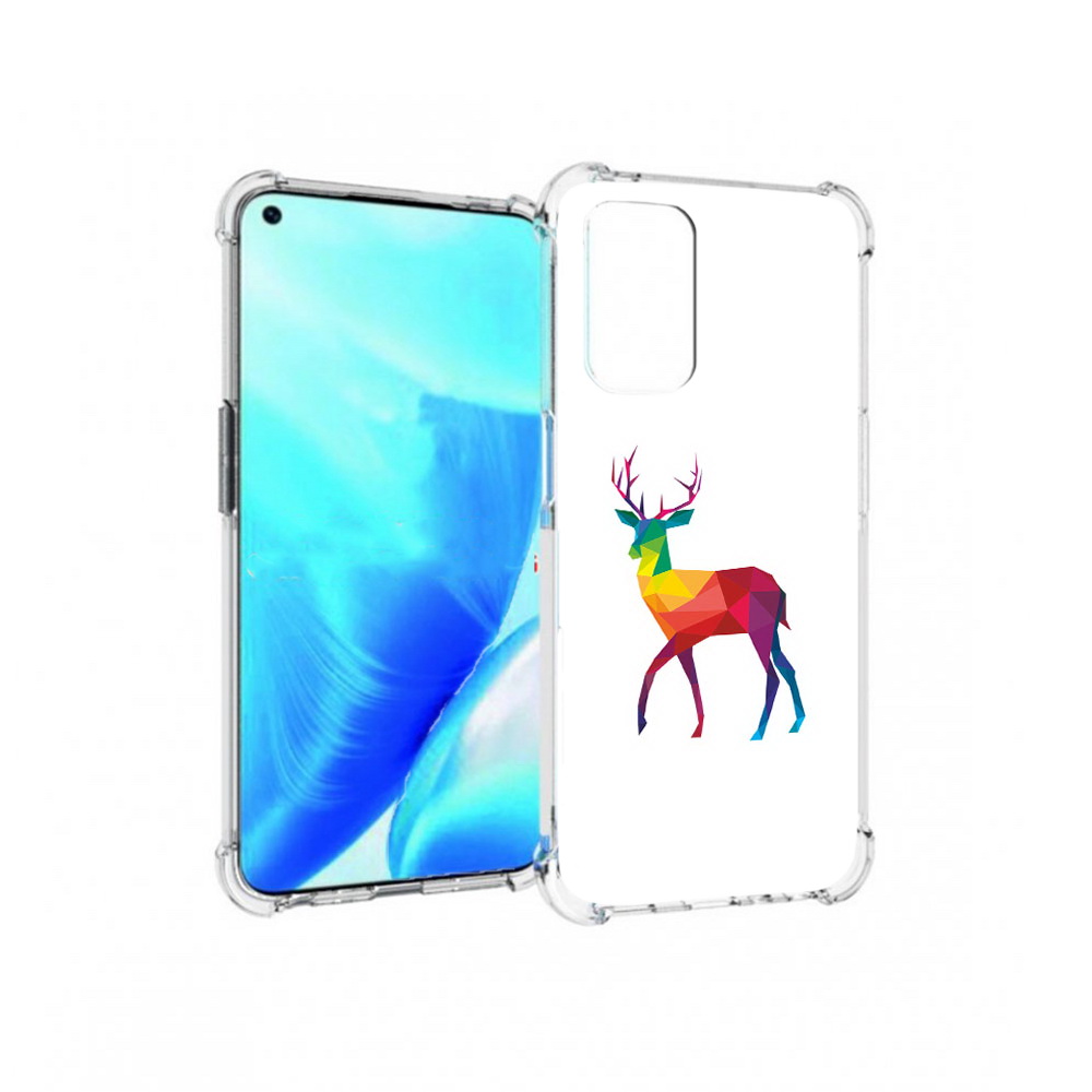 

Чехол MyPads Tocco для OnePlus Nord N200 5G геометрический олень (PT227046.132.286), Прозрачный, Tocco