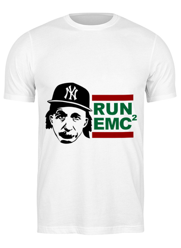 

Футболка мужская Printio Run emc белая M, Белый, Run emc