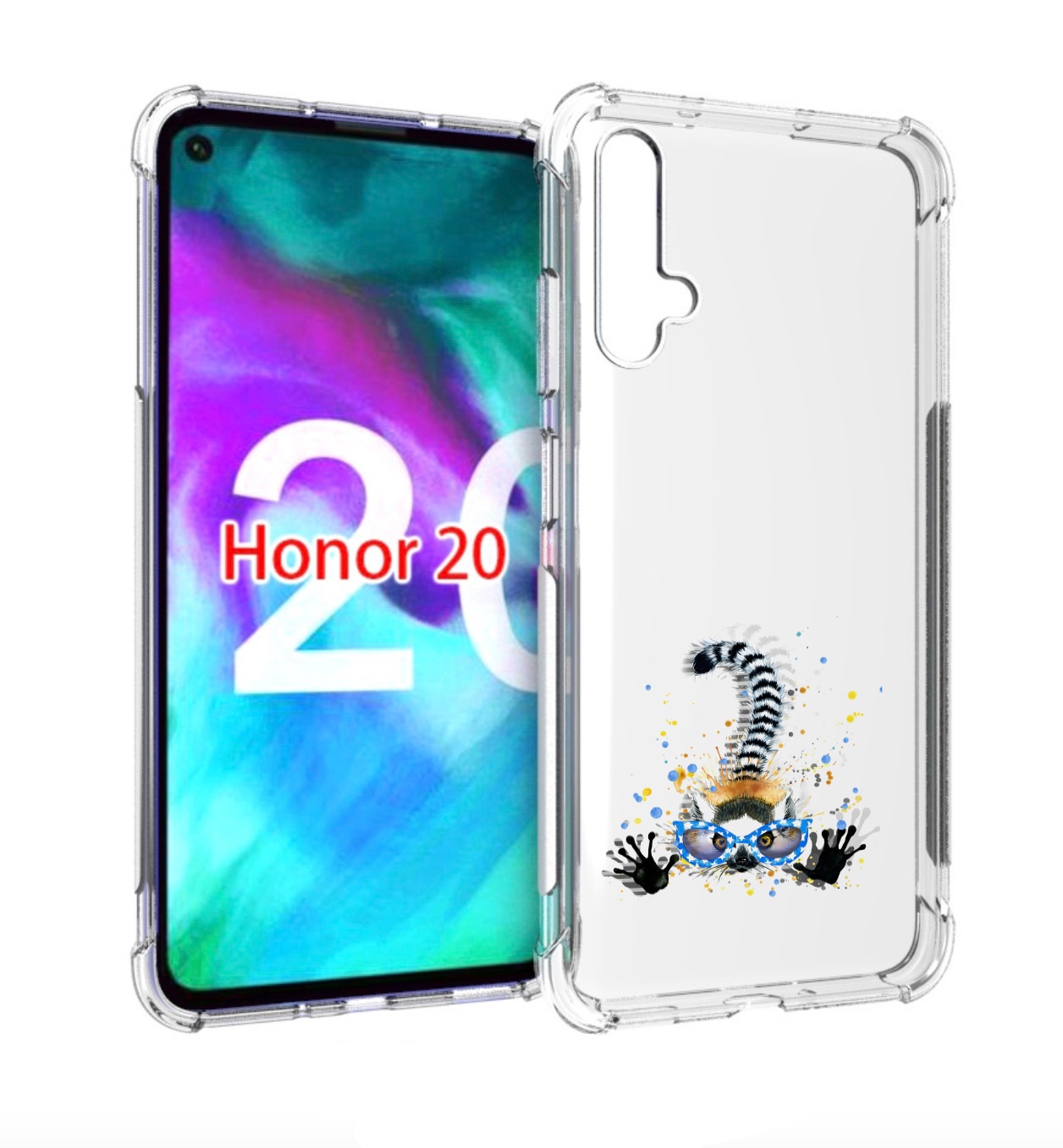 

Чехол бампер MyPads лямур для Honor 20., Прозрачный, Tocco