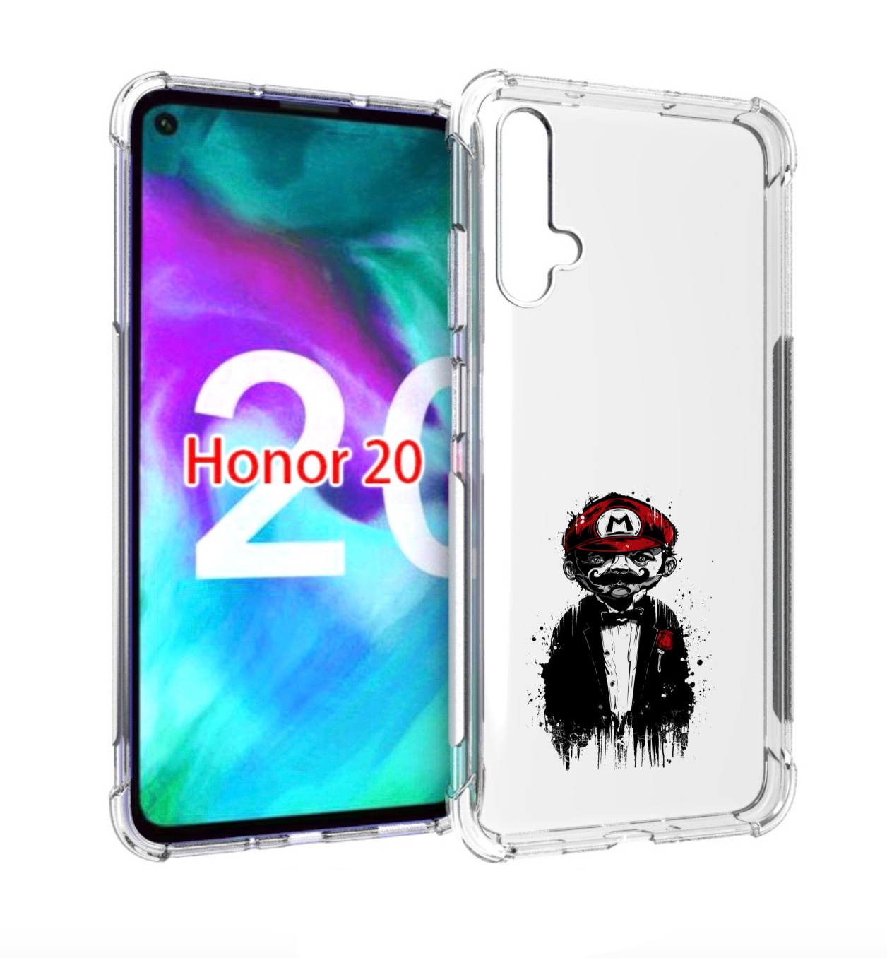 

Чехол бампер MyPads марио для Honor 20., Прозрачный, Tocco