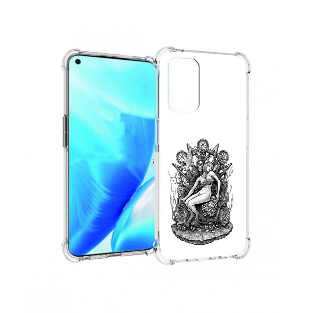 

Чехол MyPads Tocco для OnePlus Nord N200 5G девушка на троне (PT227046.132.309), Прозрачный, Tocco