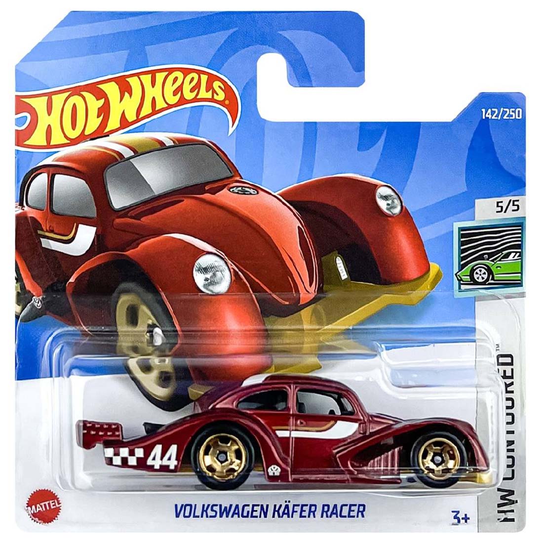 

Базовая машинка Hot Wheels Volkswagen Kafer Racer, Красная, 5785/HCW48