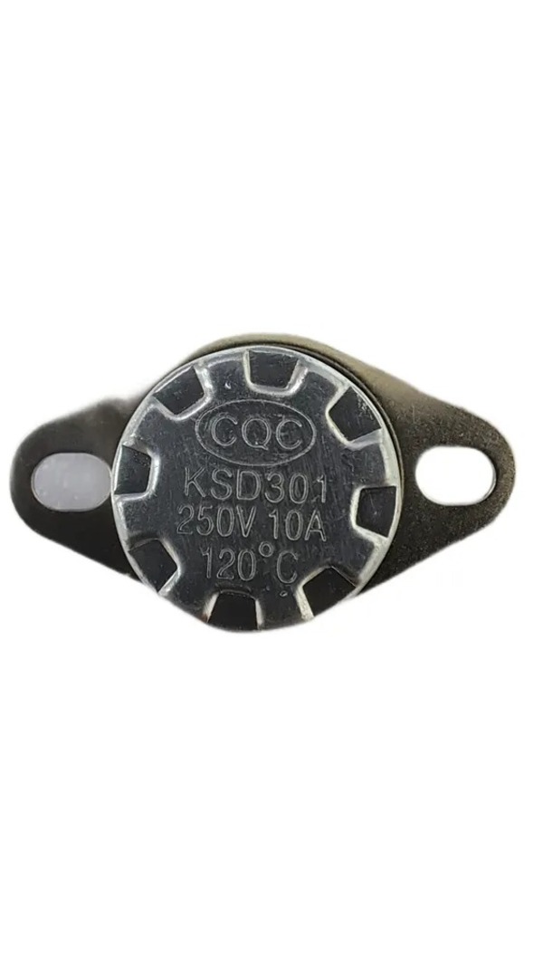 

Термостат KSD301-120C 10А-250В NC с подвижным фланцем, нормально замкнутый, 060-0018(1)
