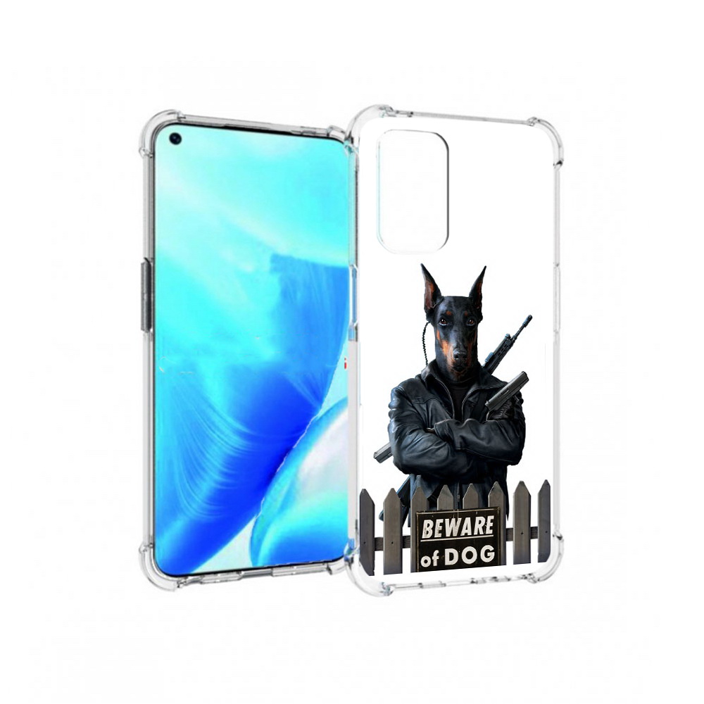 

Чехол MyPads Tocco для OnePlus Nord N200 5G доберман (PT227046.132.332), Прозрачный, Tocco