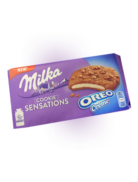 фото Печенье milka sensations oreo creme 156 гр упаковка 12 шт