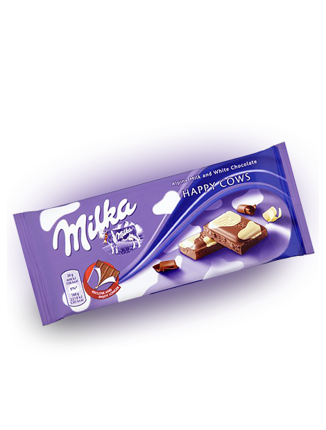 фото Шоколад milka happy cows chocolate (23шт.) 100 грамм упаковка 23 шт