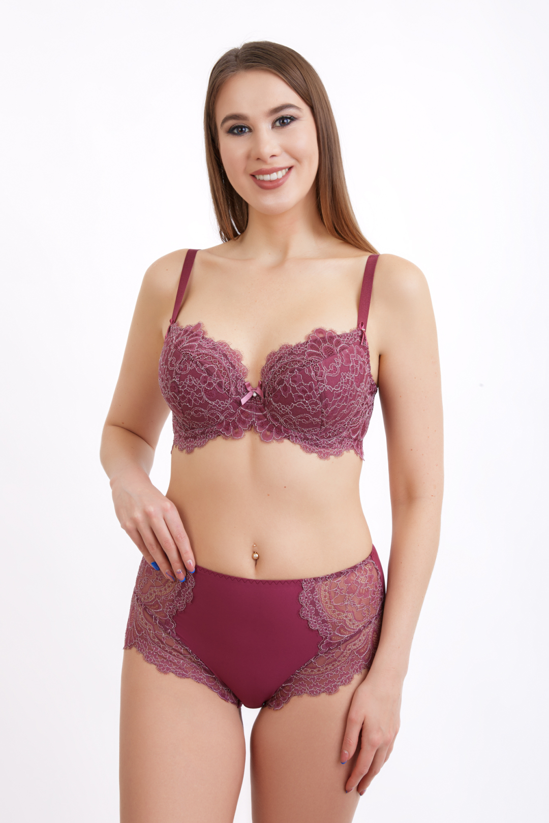 

Бюстгальтер женский Lauma 04K43 бордовый 75F, 04K43