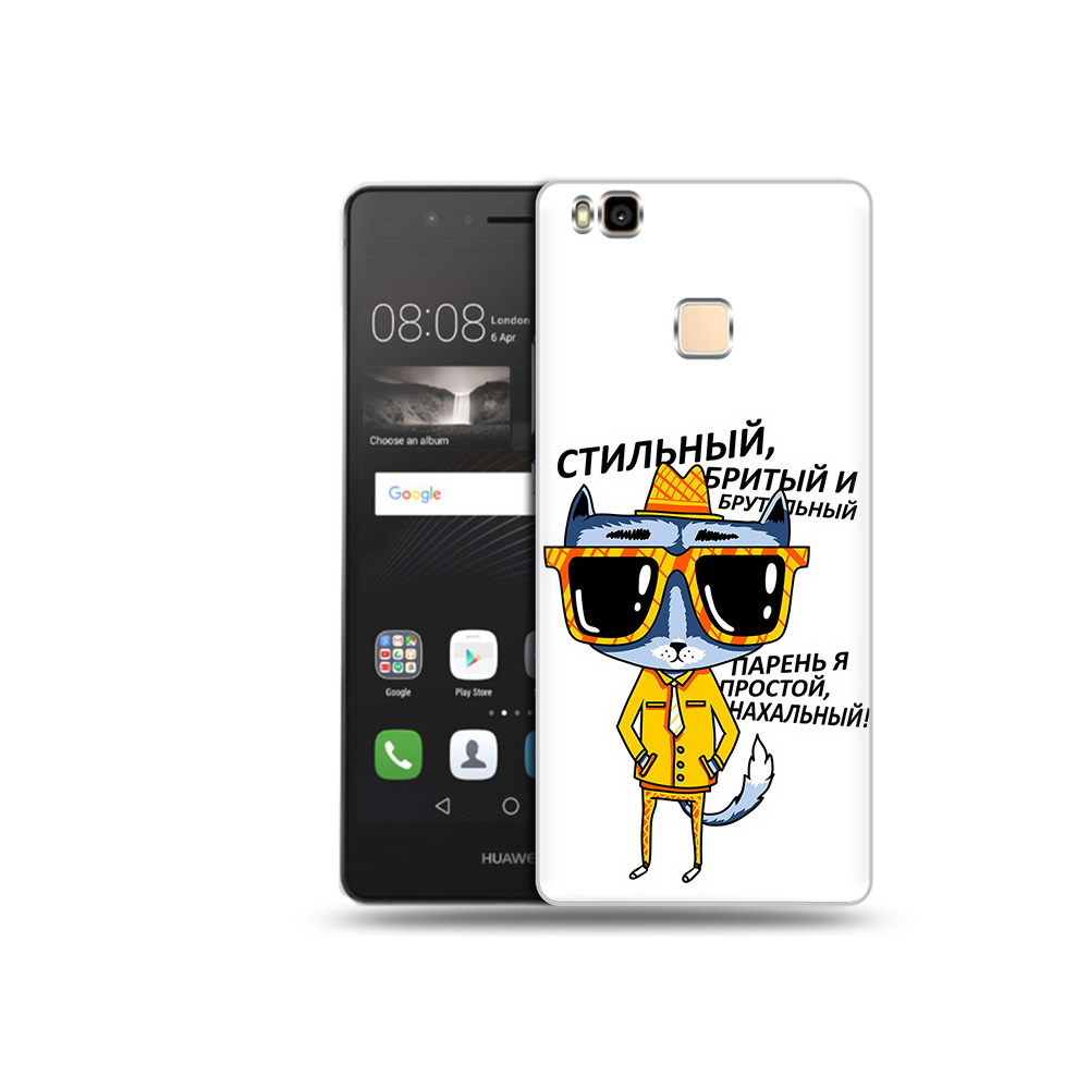 

Чехол MyPads Tocco для Huawei P9 Lite стильный кот (PT74547.57.625), Прозрачный, Tocco
