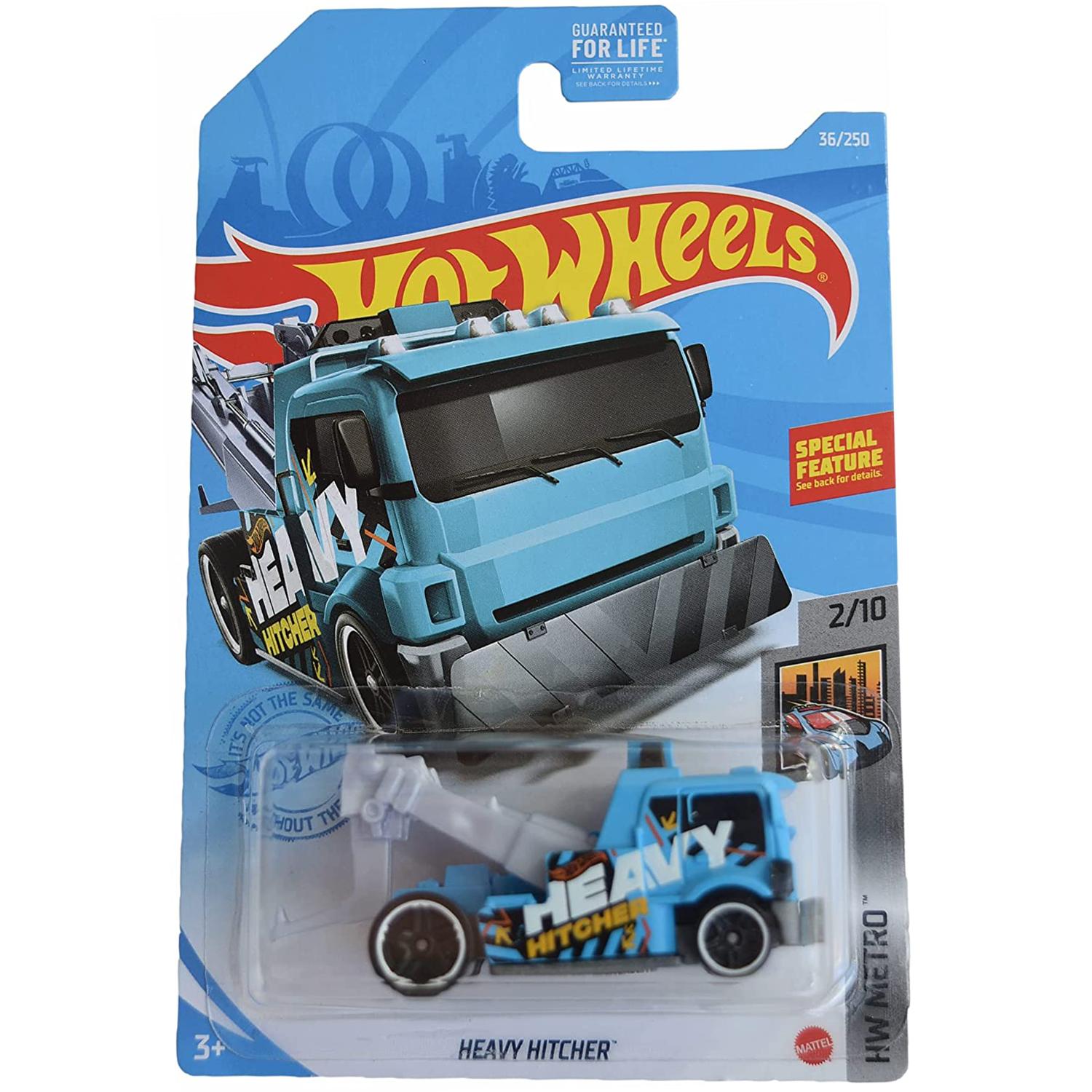 

Игрушечная машинка Hot Wheels Базовая машинка Heavy Hitcher, голубая C4982/GTC28
