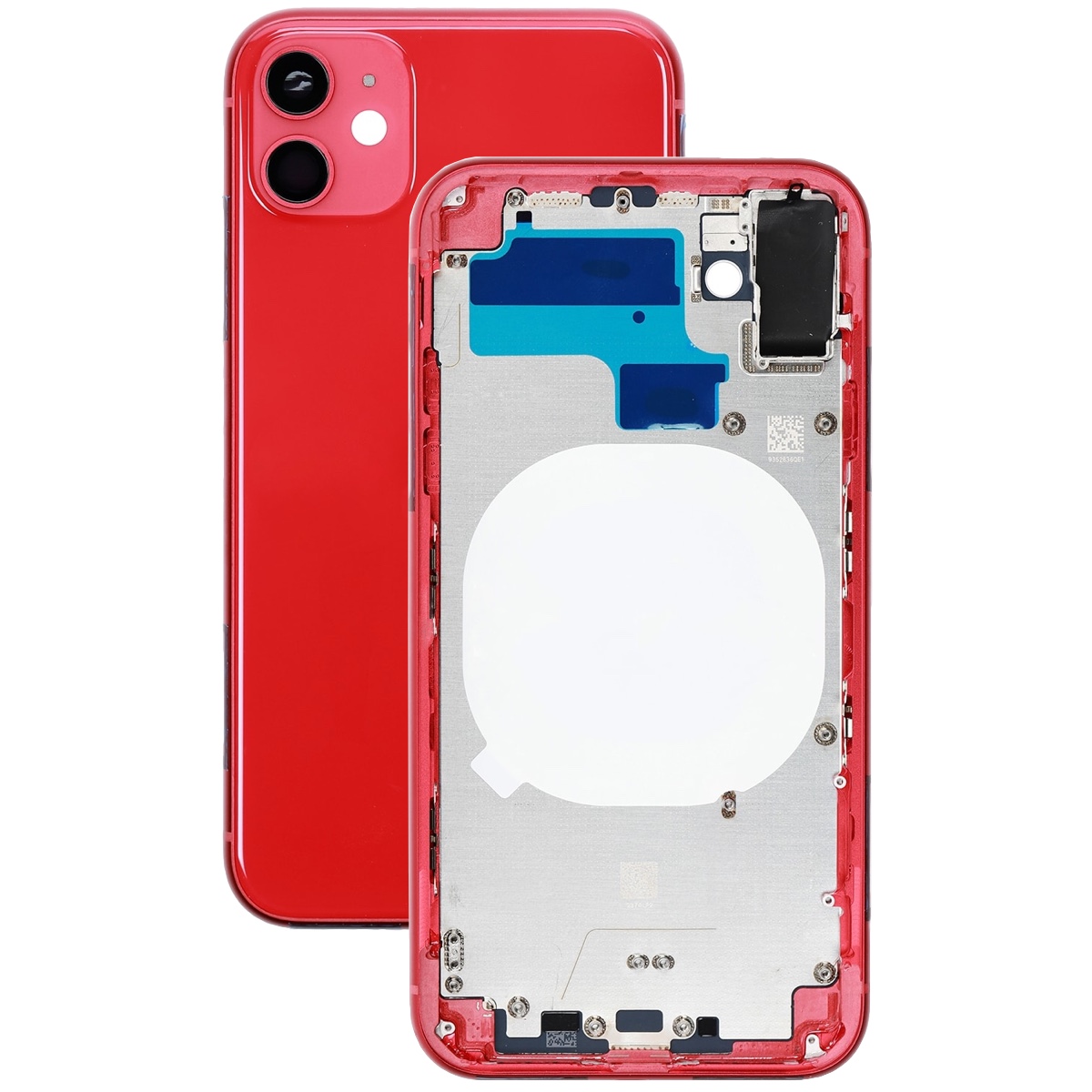 Iphone в корпусе. Корпус iphone 11. Корпус iphone 11 Red. Задняя крышка 11 айфона Red. Задняя крышка iphone 11 красный.