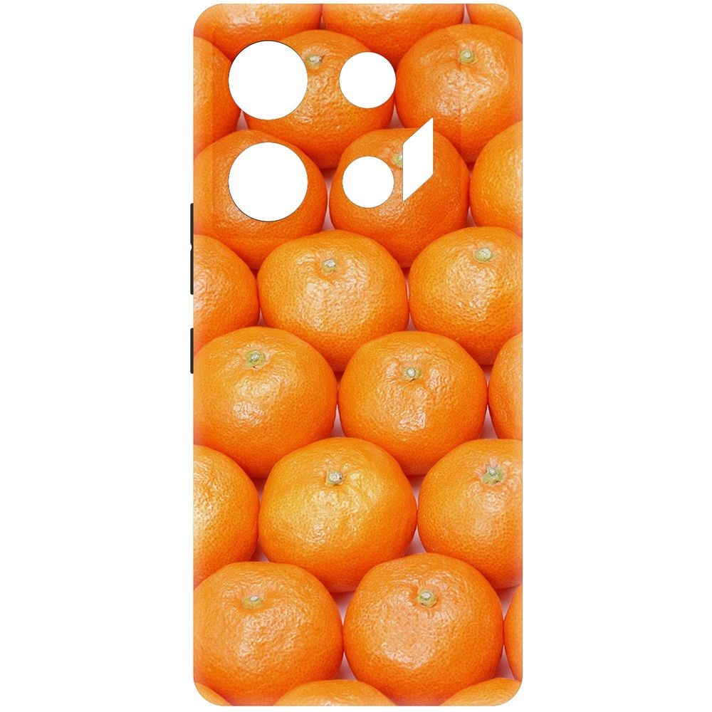 

Чехол-накладка Krutoff Soft Case Мандаринки для Infinix GT 10 Pro черный