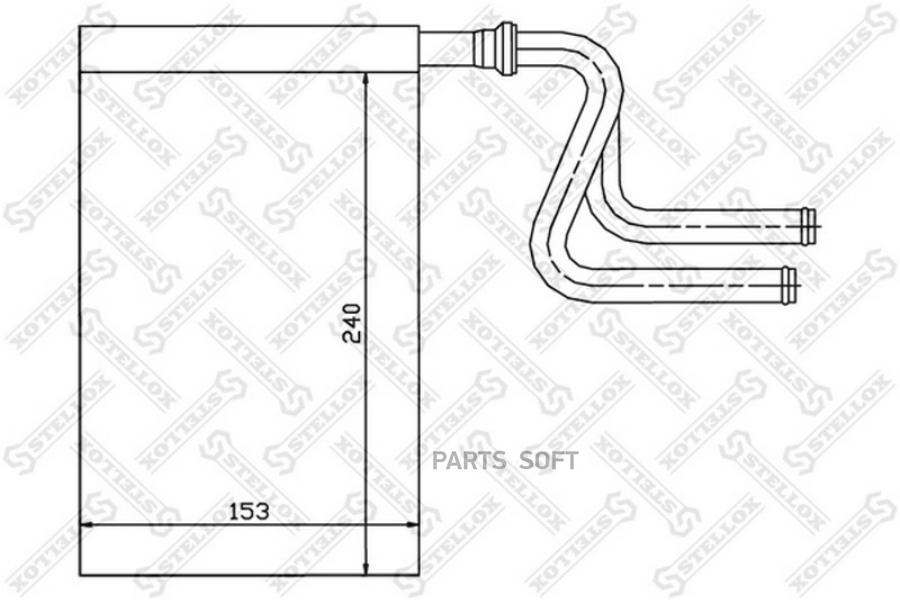 

STELLOX Радиатор печки STELLOX 1035024sx