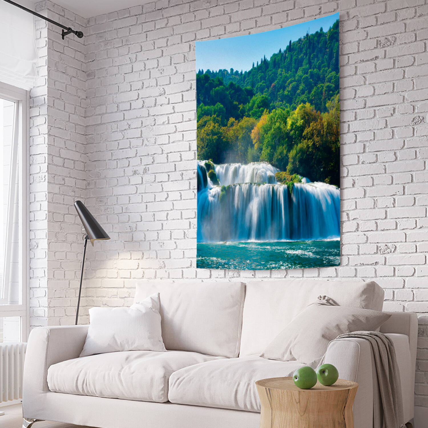 

Вертикальное фотопанно на стену JoyArty Водопад на склоне 150x200 см, Водопад на склоне