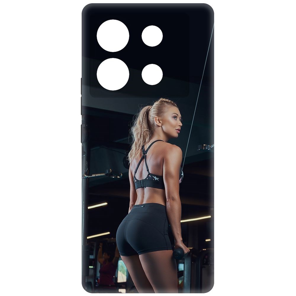 

Чехол-накладка Krutoff Soft Case Шорты женские для Infinix Zero 30 5G черный