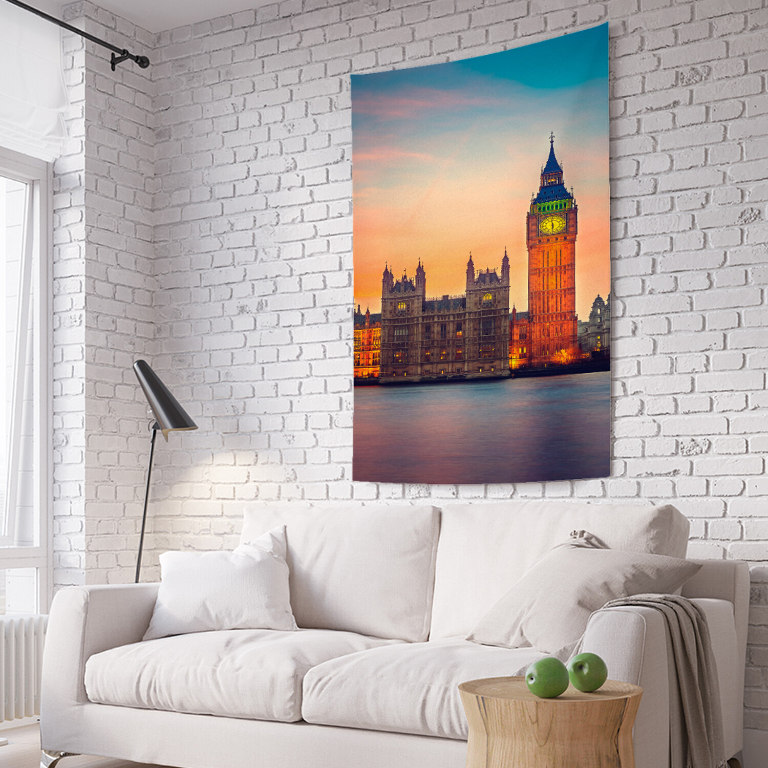 

Вертикальное фотопанно на стену JoyArty Биг Бен с другого берега 150x200 см, Биг Бен с другого берега