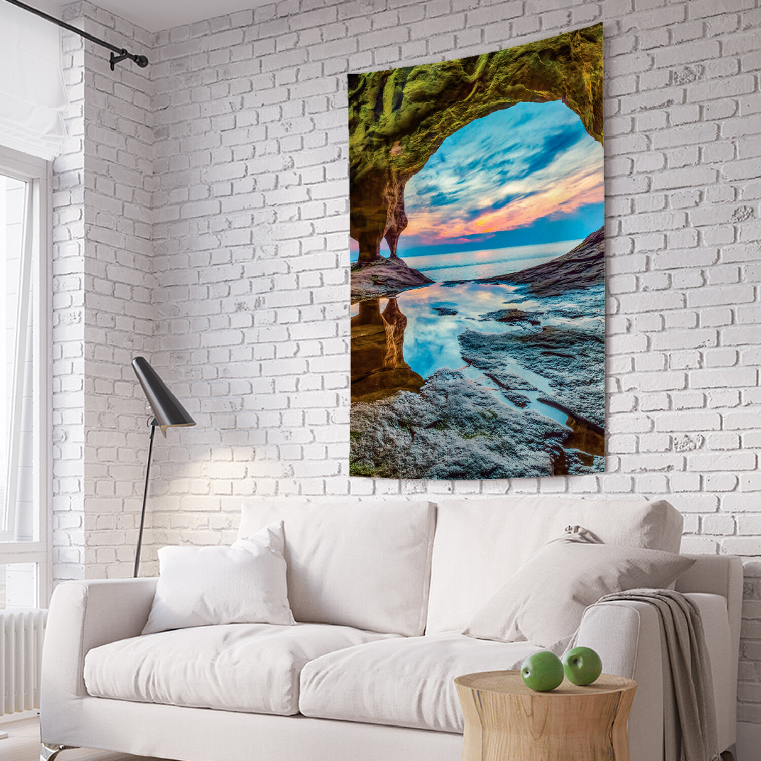 

Вертикальное фотопанно на стену JoyArty Горное окно 150x200 см, Горное окно