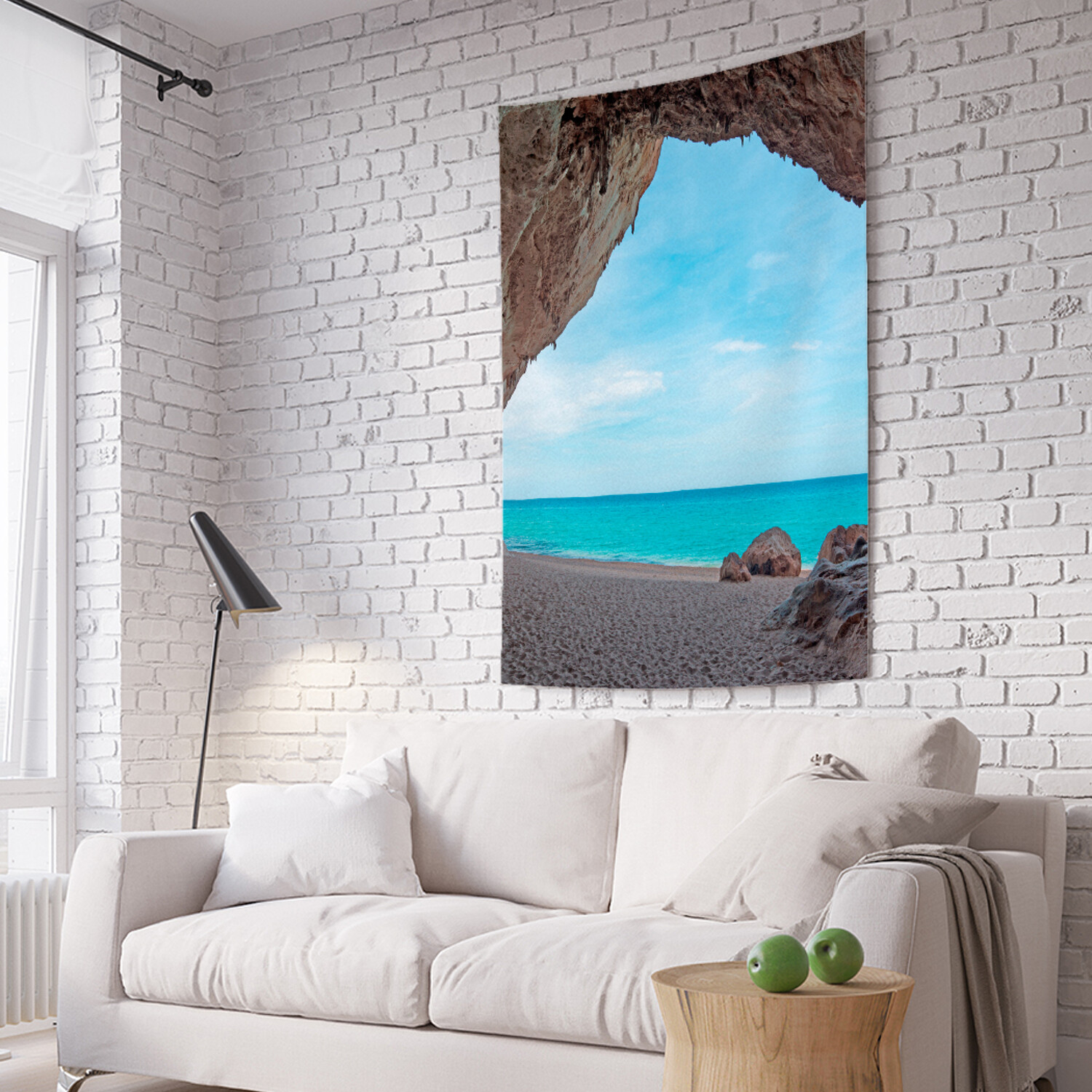 

Вертикальное фотопанно на стену JoyArty Через пещеру к морю 150x200 см, Через пещеру к морю