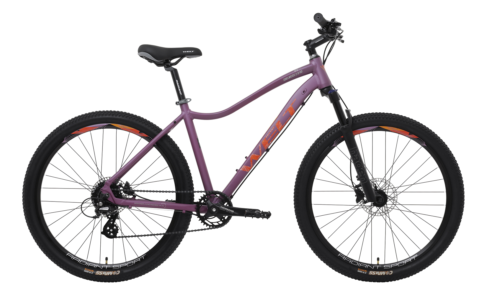 

Велосипед Welt Edelweiss 2.0 HD 27 2024, PaleVioletRed/PaleVioletRed, M, Фиолетовый, Edelweiss 2.0 HD 27 (2024)