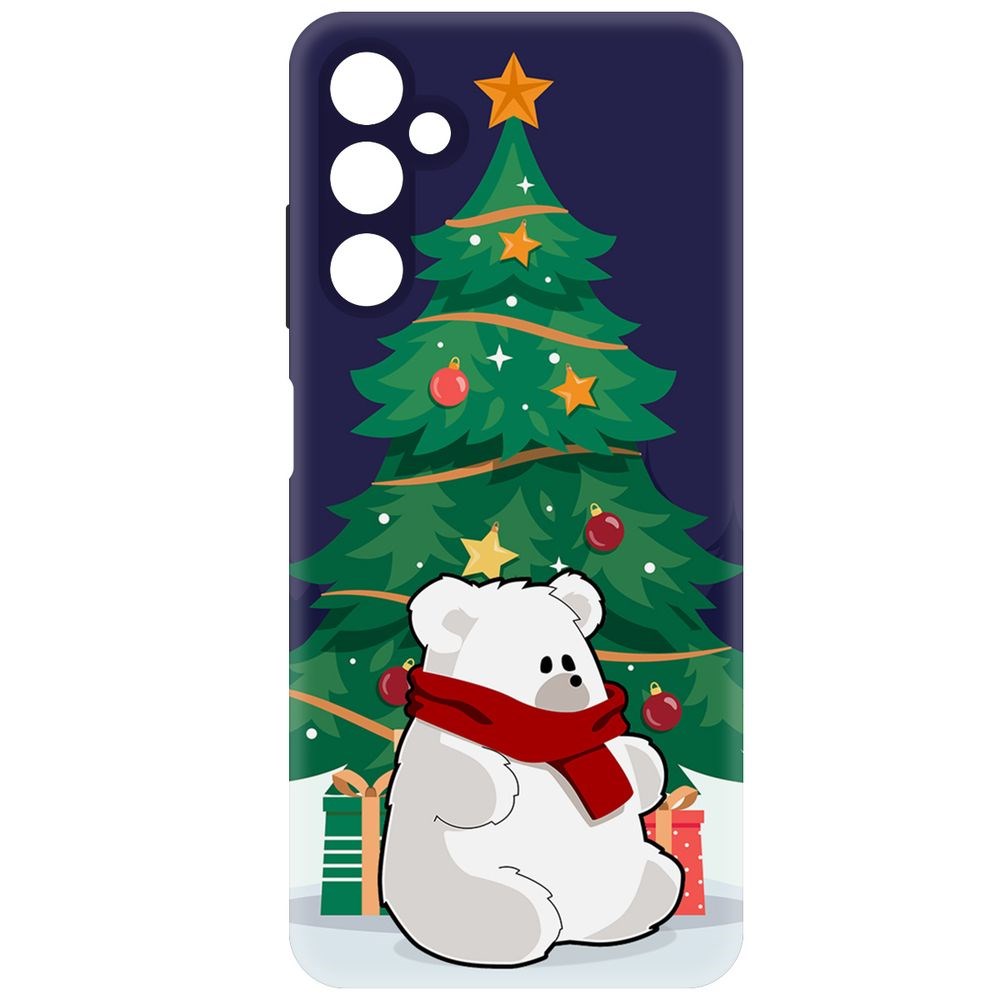 Чехол-накладка Krutoff Soft Case Медвежонок для Samsung Galaxy A05s черный