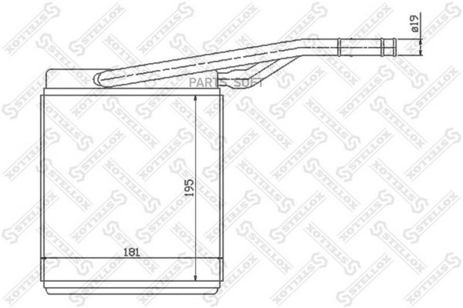 

STELLOX Радиатор печки STELLOX 1035069sx