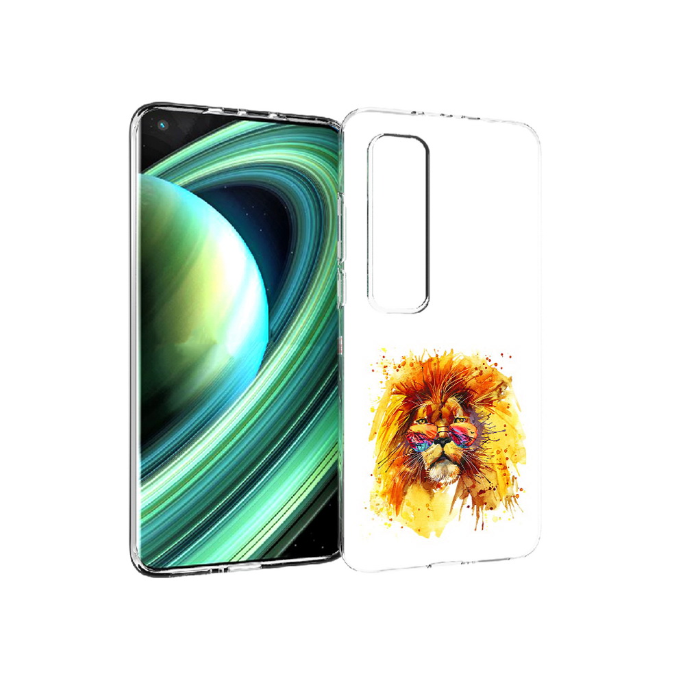 

Чехол MyPads Tocco для Xiaomi Mi 10 Ultra лев в очках (PT156404.264.436), Прозрачный, Tocco