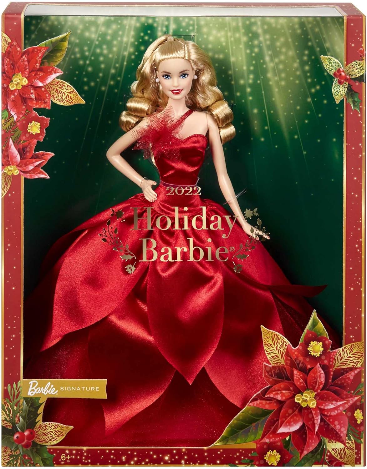 

Кукла коллекционная Барби блондинка Barbie Holiday 2022