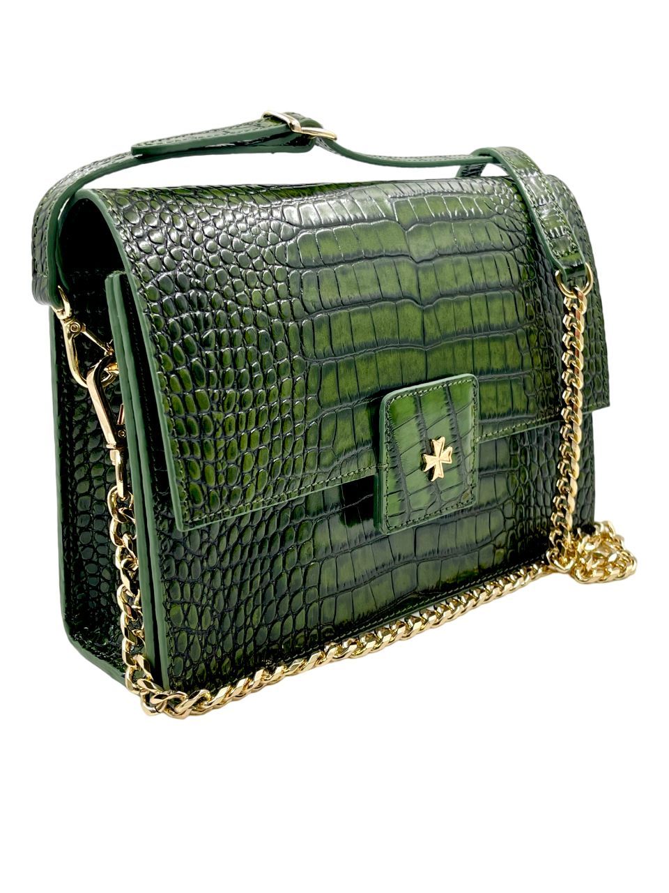 

Сумка женская Narvin 9811, crocogreen, Зеленый, 9811