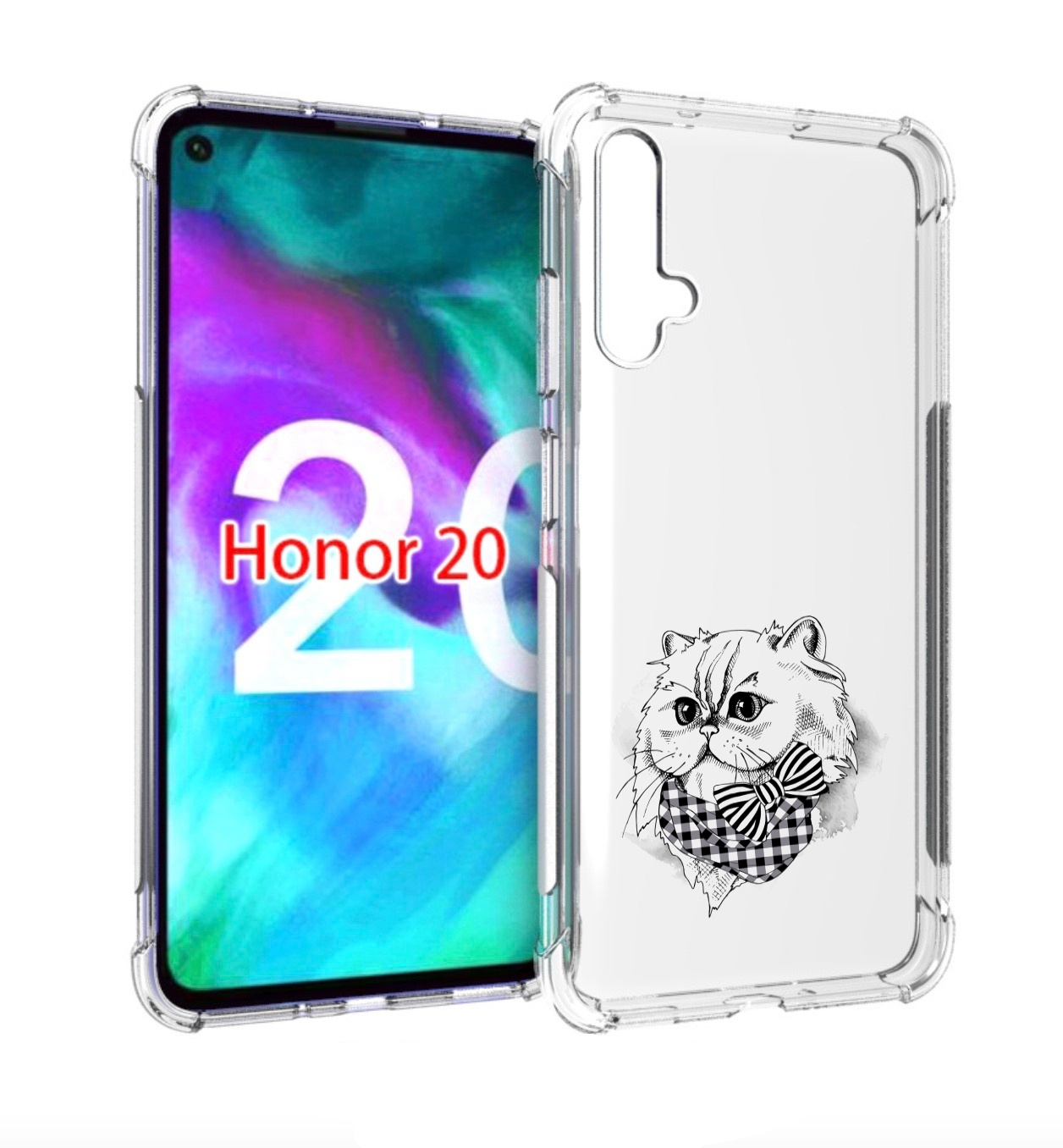

Чехол бампер MyPads нарисованная красивая кошечка для Huawei Hon, Прозрачный, Tocco