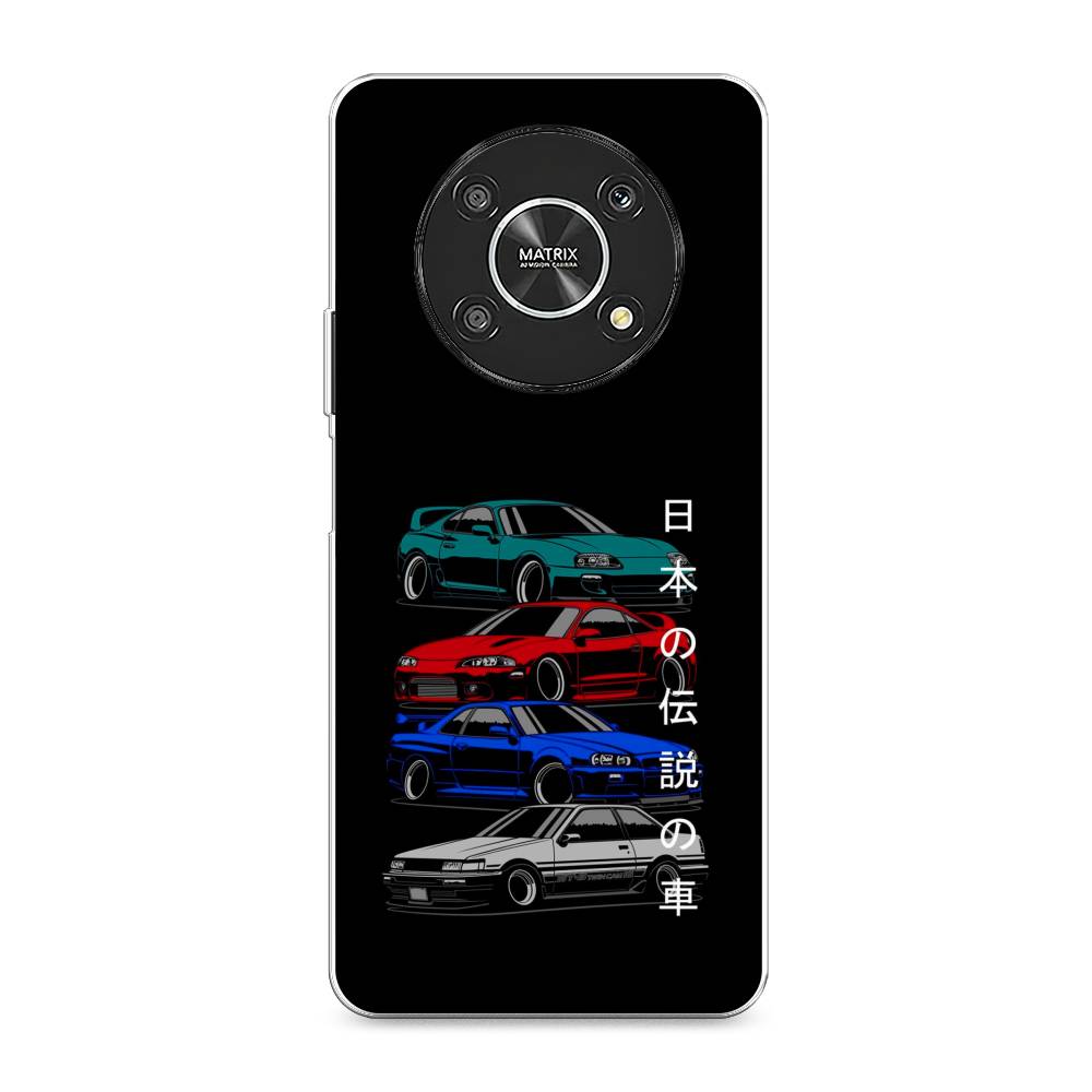 

Чехол Awog на Honor X9 4G/Magic4 Lite 4G "JDM Legend cars", Разноцветный, 6108650-5