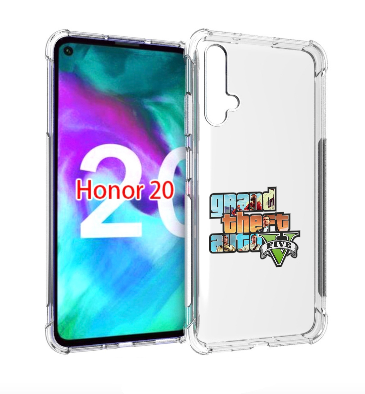 

Чехол бампер MyPads ГТА для Honor 20., Прозрачный, Tocco