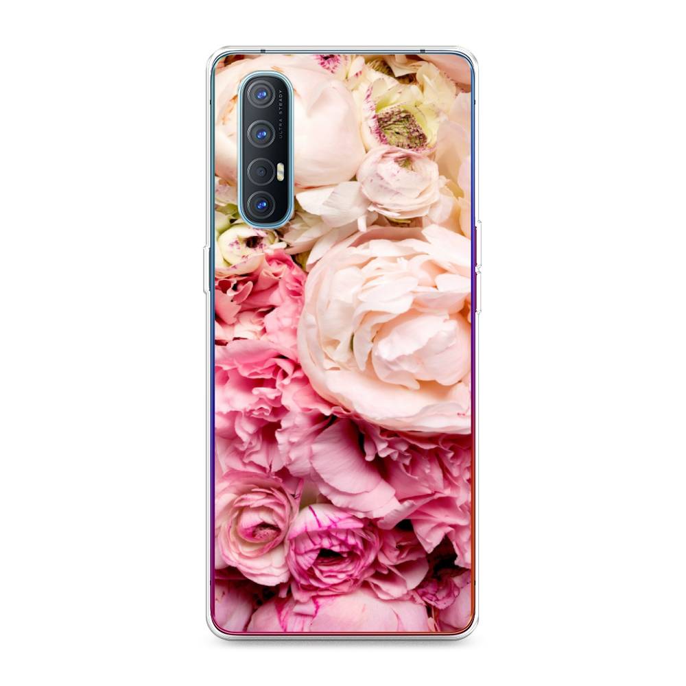 

Чехол Awog на Oppo Reno 3 Pro "Пионы яркие", Разноцветный, 252550-8
