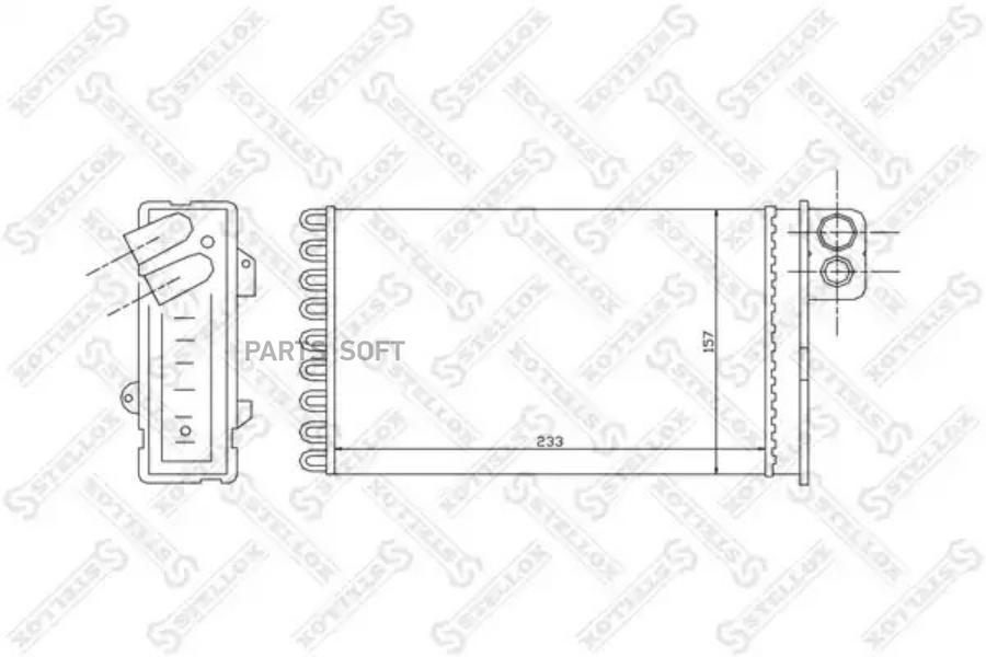 STELLOX Радиатор печки STELLOX 1035092sx