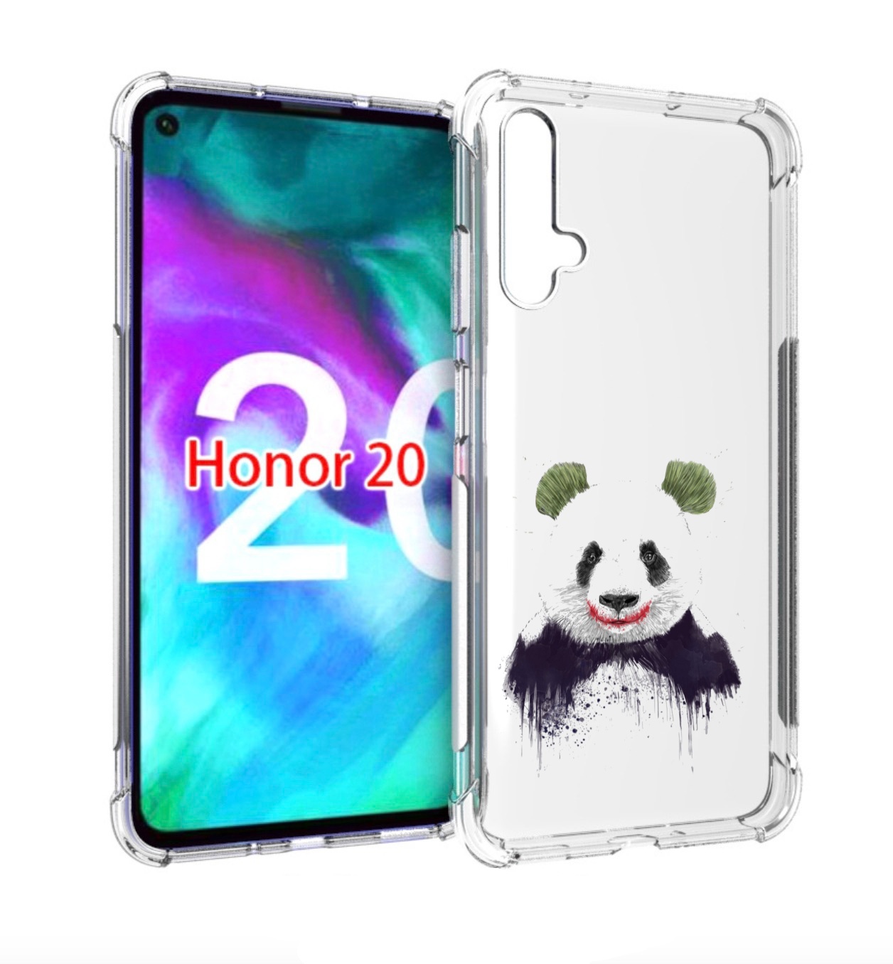 

Чехол бампер MyPads панда джокер для Honor 20., Прозрачный, Tocco