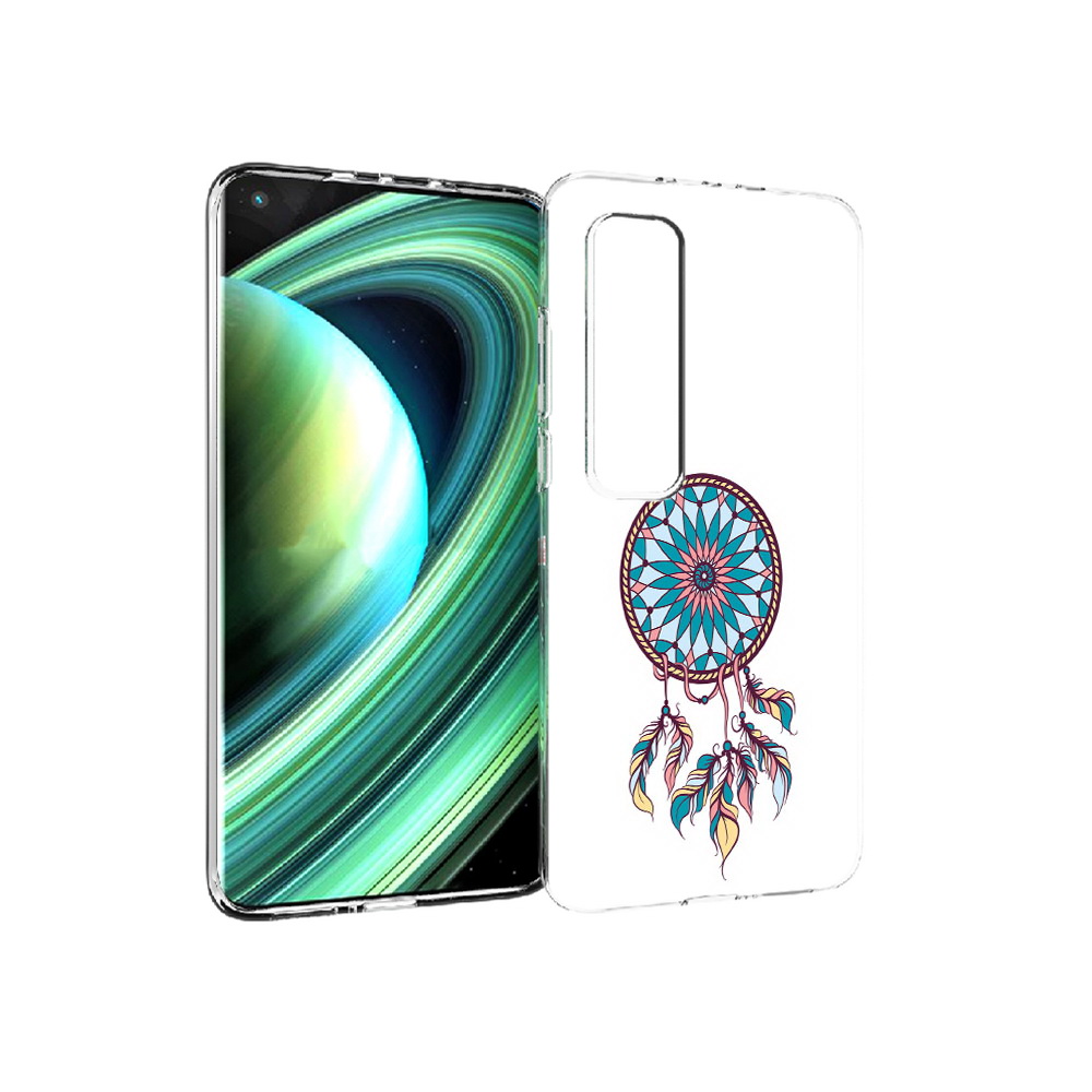 

Чехол MyPads Tocco для Xiaomi Mi 10 Ultra ловец снов синий (PT156404.264.443), Прозрачный, Tocco