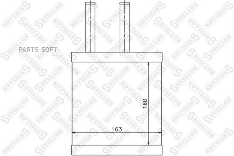

STELLOX Радиатор печки STELLOX 1035106sx