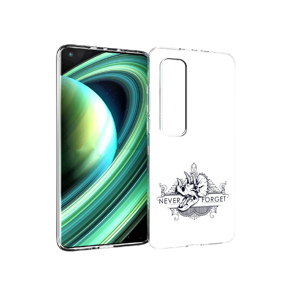 

Чехол MyPads Tocco для Xiaomi Mi 10 Ultra логотип носорога никогда не забуду, Прозрачный, Tocco