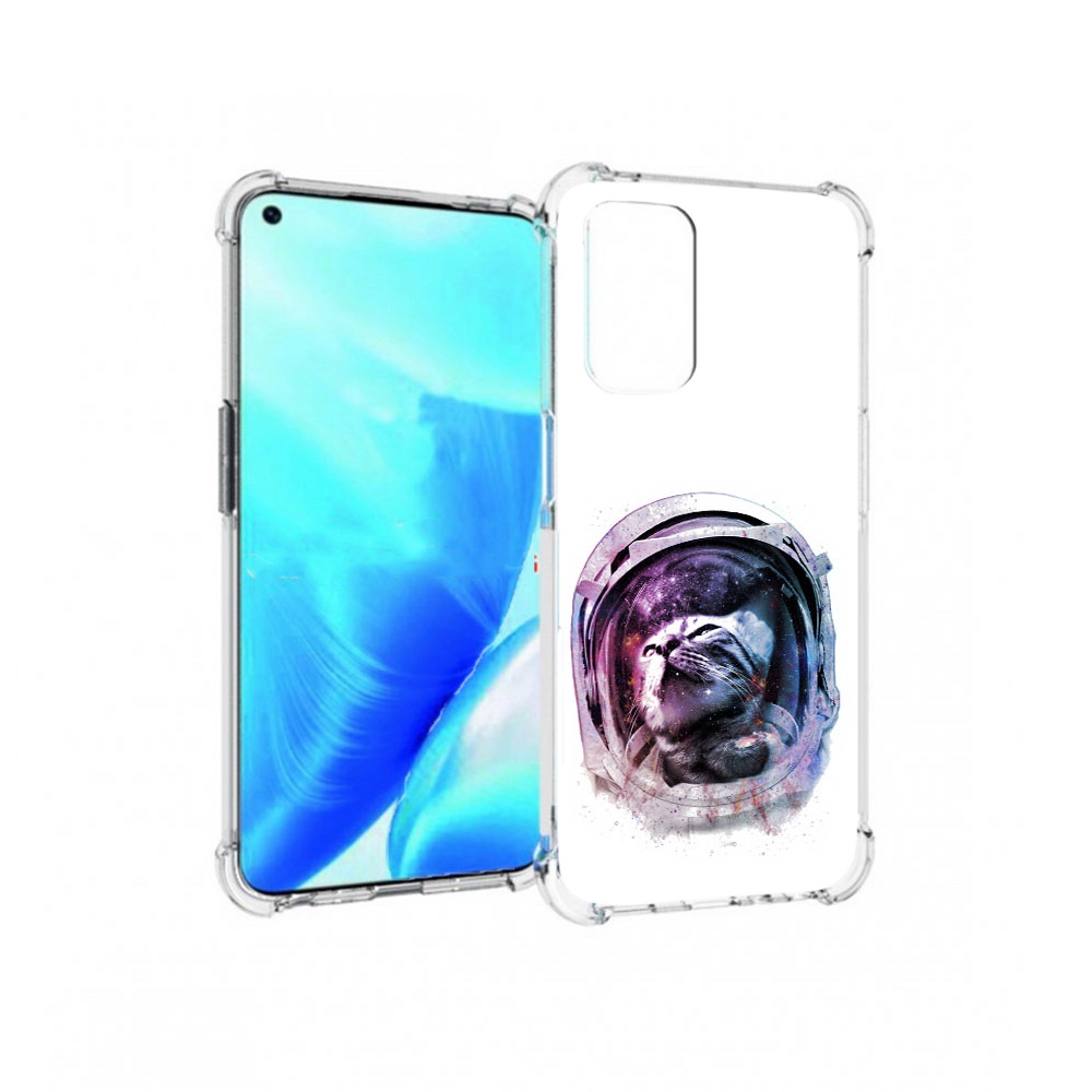 

Чехол MyPads Tocco для OnePlus Nord N200 5G кот в шлеме (PT227046.132.396), Прозрачный, Tocco