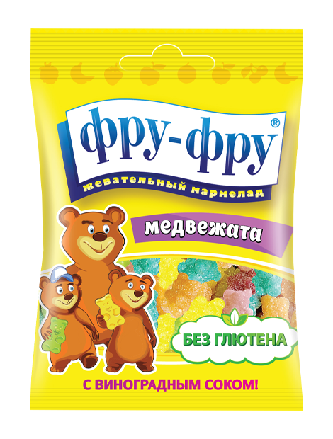 

Жевательный мармелад Фру-Фру Медвежата 30 гр Упаковка 24 шт