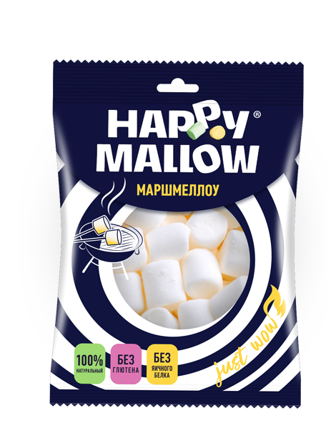 Маршмеллоу Happy Mallow для десертов 135 гр Упаковка 10 шт