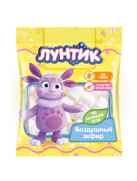 

Маршмеллоу Лунтик для десертов 40 гр Упаковка 24 шт