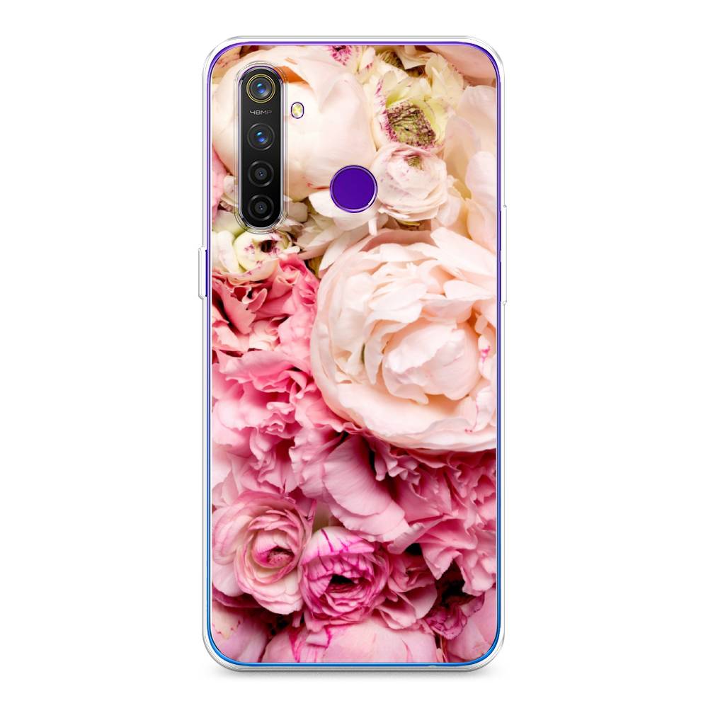 

Чехол Awog на Realme 5 Pro "Пионы яркие", Разноцветный, 251650-8