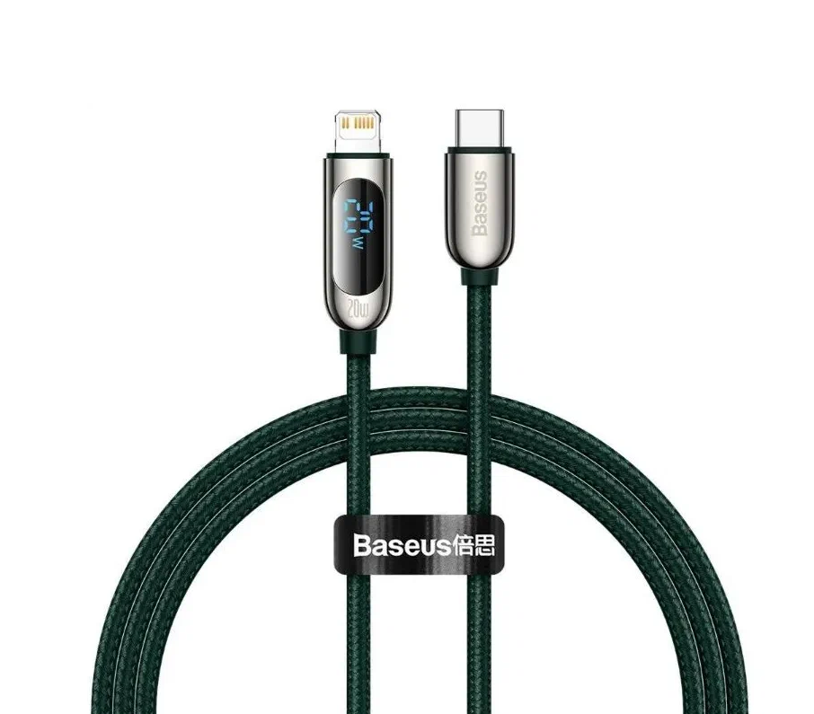 

Кабель USB Type C - Lightning Baseus КабельCATLSK-06 1 м зеленый, КабельCATLSK-06