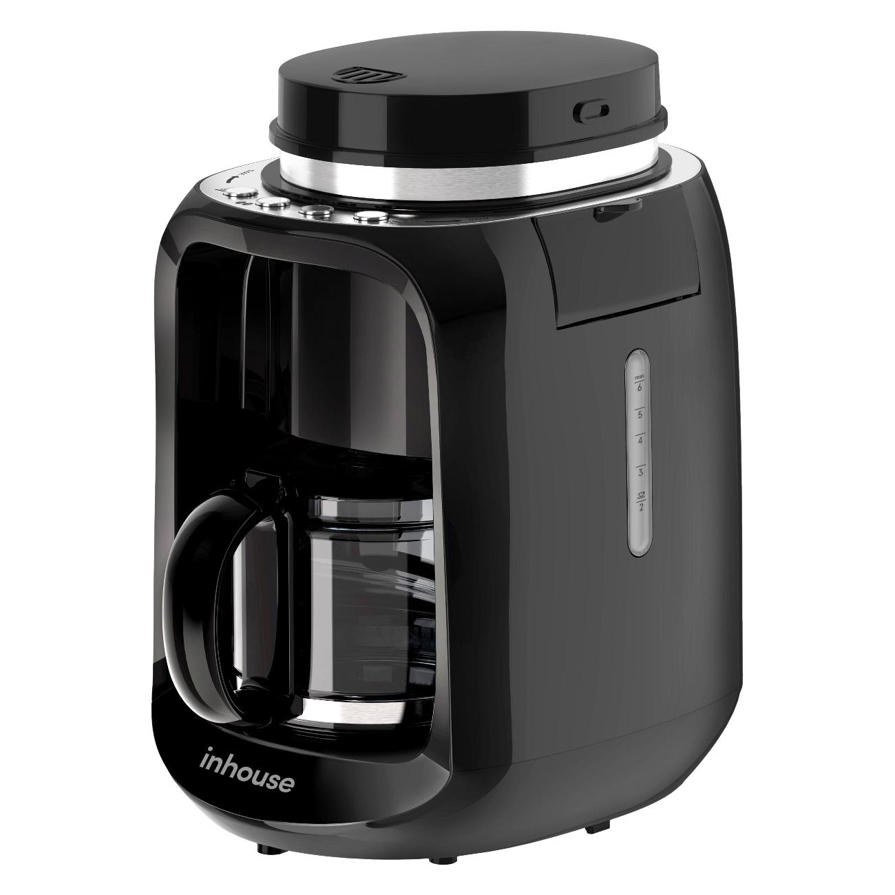 

Кофеварка капельного типа Inhouse ICMD0605BK черный, ICMD0605BK