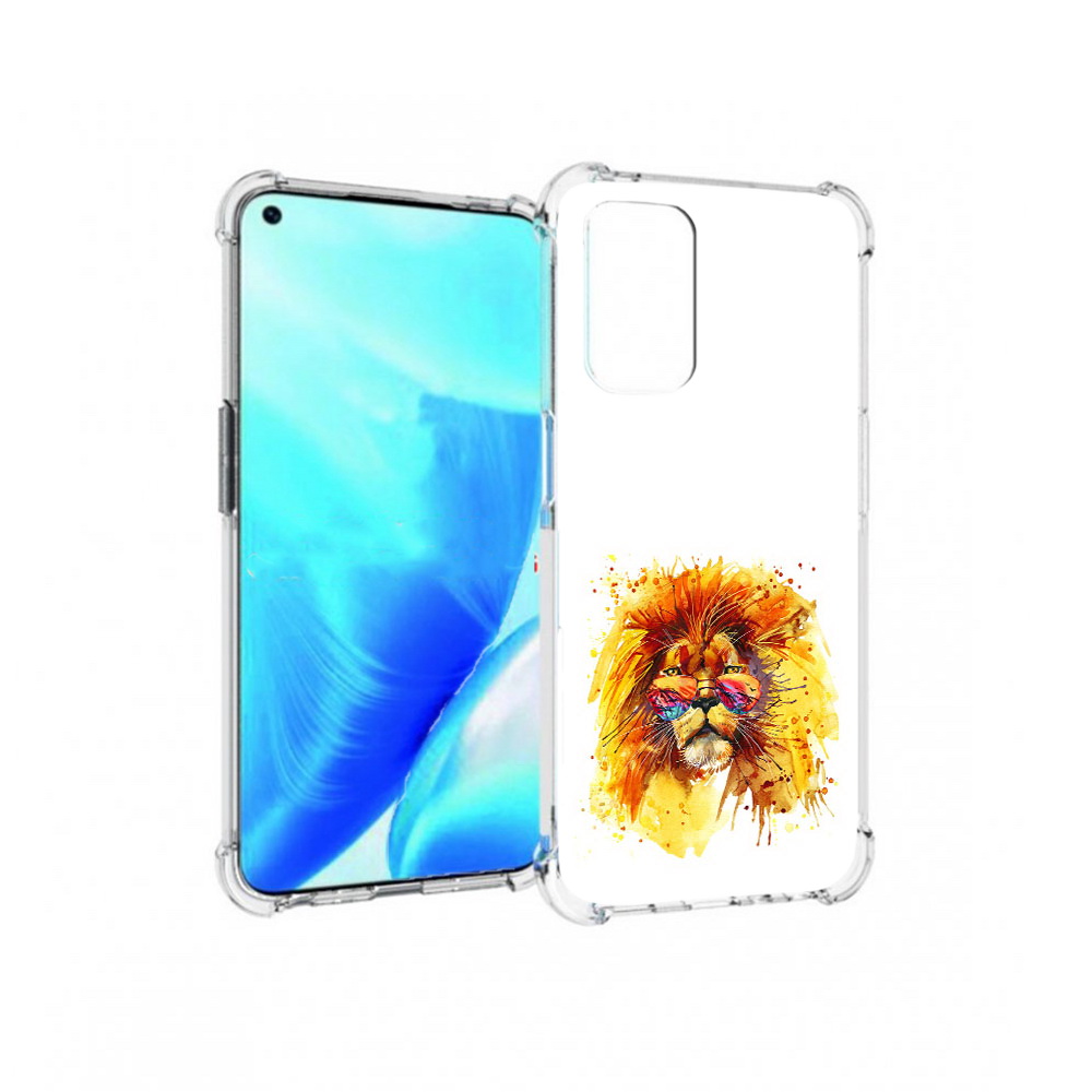 

Чехол MyPads Tocco для OnePlus Nord N200 5G лев в очках (PT227046.132.436), Прозрачный, Tocco