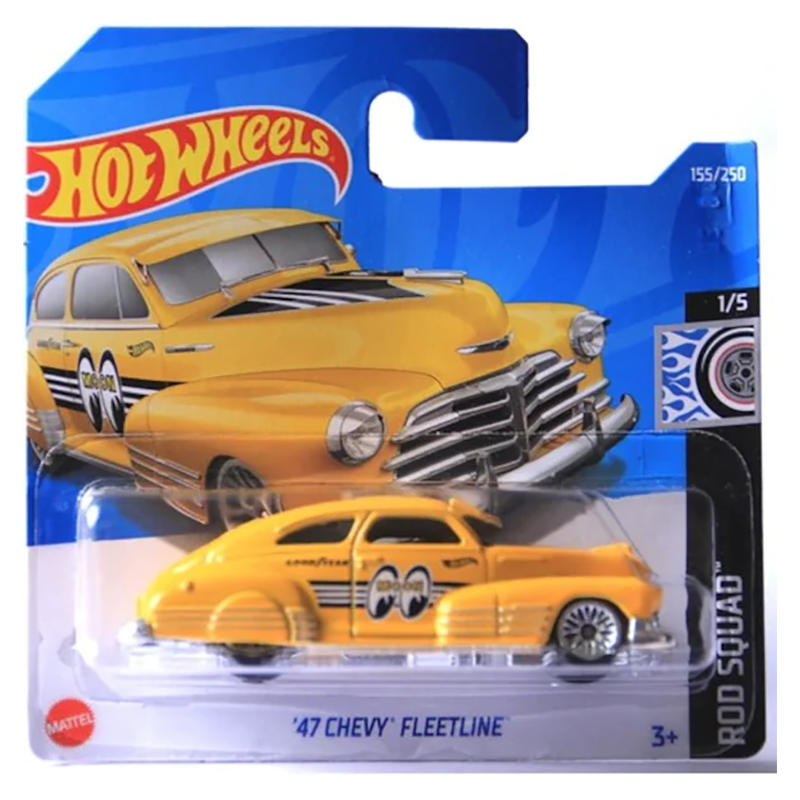 

Базовая машинка Hot Wheels 47 Chevy Fleetline, Желтая, 5785/HCV91